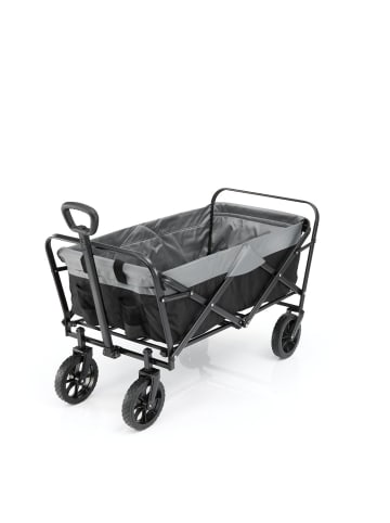 EASYmaxx Bollerwagen faltbar schwarz/grau  grau