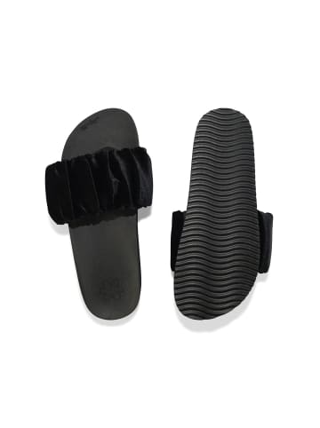 Flip Flop Sandale "pool*gentle velvet" in schwarz