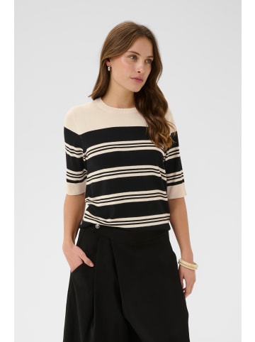 CULTURE Strickpullover CUmerlo Relaxed fit in Whitecap/Black Stripe