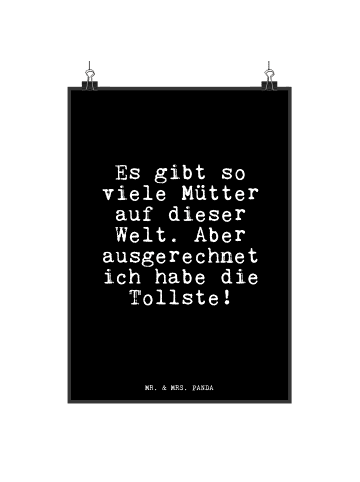 Mr. & Mrs. Panda Plakat Es gibt so viele... mit Spruch in Schwarz