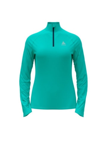 Odlo Midlayer Haf Zip Shirt Essential Ceramiwarm in Türkis