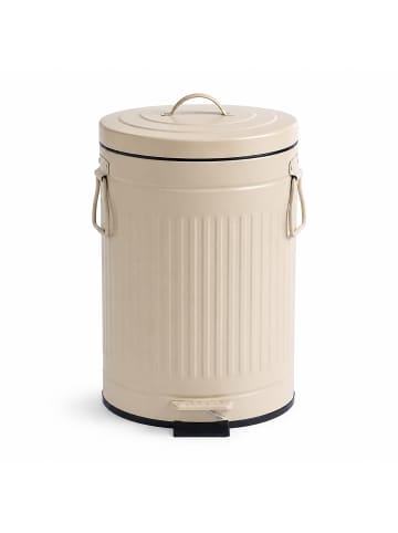 relaxdays Mülleimer in Beige - 12 Liter