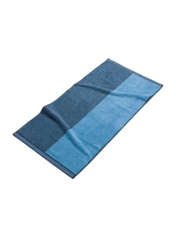 Möve Handtuch Geometric Shapes in steel blue
