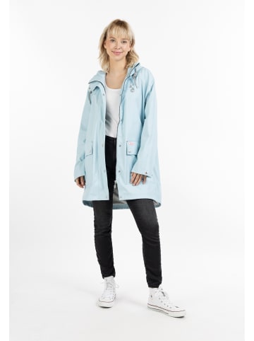 myMo Damen Oversized Regenmantel in Eismint