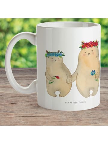 Mr. & Mrs. Panda Kinderpott Bären mit Blumenkranz ohne Spruch in Weiß