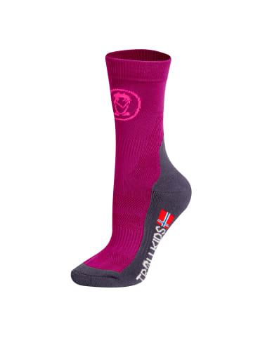 Trollkids Wandersocken Mid Cut II in berry