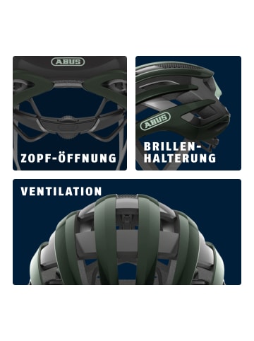 ABUS Fahrradhelm AirBreaker in moss green