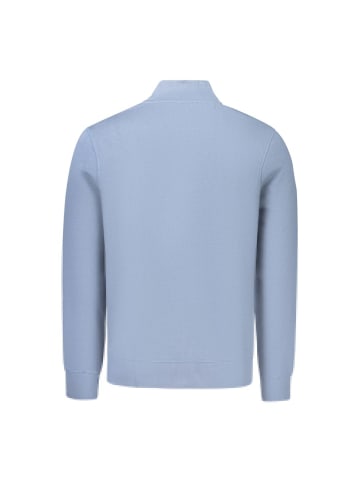 Blau Baumwolle Herren Sweatjacke