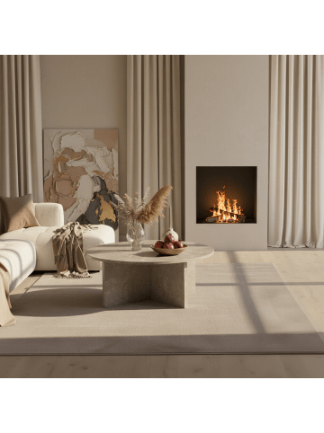 KADIMA DESIGN Teppich Kurzflor Uni-Look Polyester Wohnzimmer waschbar in Beige