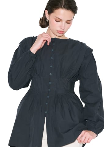 MANUKA Blouse in Dunkelblau