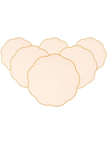 Villeroy & Boch 6er Set Platzsets Fleur Accessoires ø 40 cm in gelb