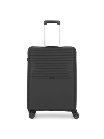 D&N Travel Line 4000 4-Rollen Trolley 66 cm in schwarz