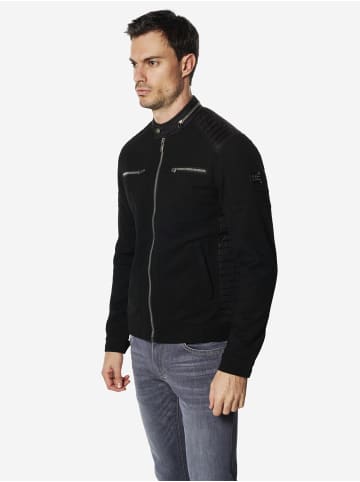 KOROSHI Leichte, kurze technische Bikerjacke in Schwarz