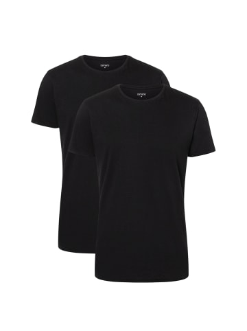 camano T-Shirt 2er Pack comfort in Schwarz