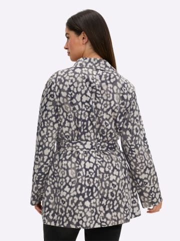 sheego Jacke in schwarz-bedruckt