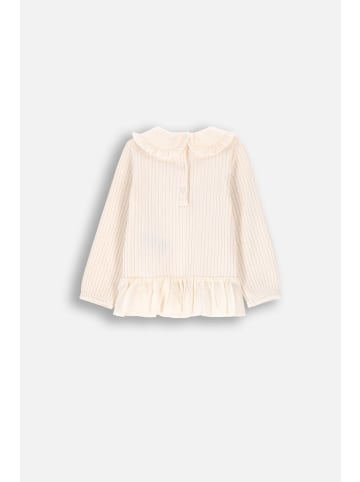 Coccodrillo T-Shirt mit langen Ärmeln in ecru