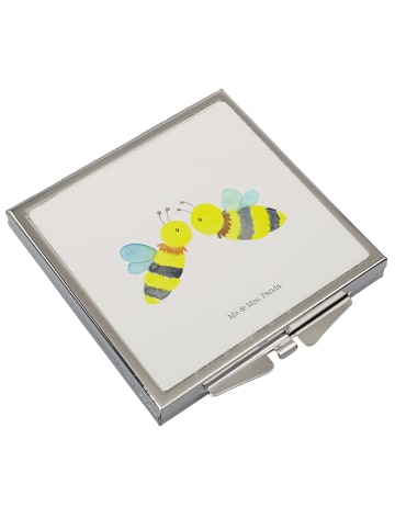 Mr. & Mrs. Panda Schminkspiegel Biene Liebe ohne Spruch in Weiß