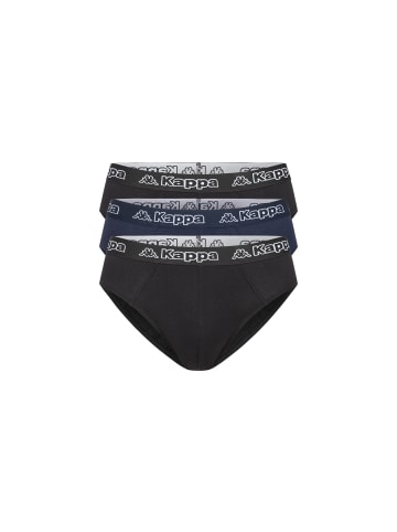 Kappa Kappa 3er Set Herren Slip in 2xSchwarz 1xNavy