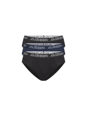 Kappa Kappa 3er Set Slip in 2xSchwarz/1xNavy