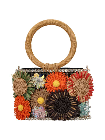 IZIA Women Handbag in Black Multicolor