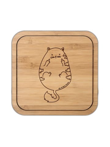 Mr. & Mrs. Panda Untersetzer Kork Katze Mittelfinger ohne Spruch in Transparent