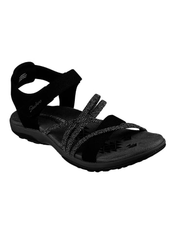 Skechers Klassische Sandale REGGAE SLIM - MEADOW GRAZER in schwarz
