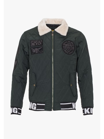 PLUS EIGHTEEN Herren Blouson In Steppoptik in Khaki