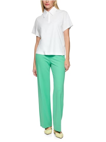 MARC CAIN COLLECTIONS Locker geschnittenes Poloshirt in white