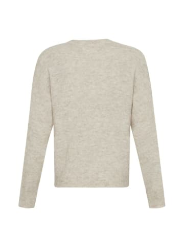 MOSS COPENHAGEN Rundkragen Langarmshirt für Damen in creme