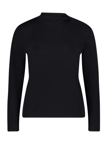 CARTOON Langarm-Shirt mit Kragen in Schwarz