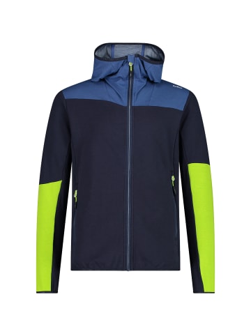 Campagnolo Jacke Man Hybrid Jacket Fix Hood in Marine