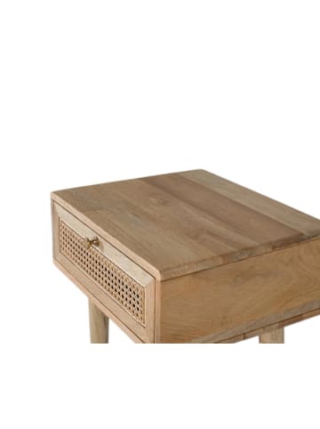 Giner y Colomer Nachttisch mit Schublade und Rattanfront