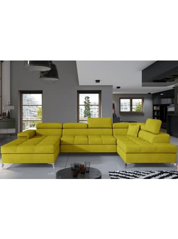 MF Design Eduard Recamiere Rechts in Senf -  (L) 205 x (B) 337 x (H) 88 cm