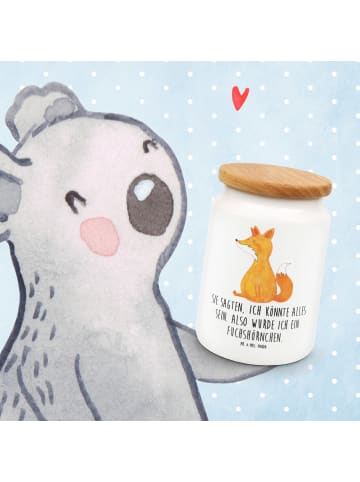 Mr. & Mrs. Panda Frischhaltedose Einhorn Wunsch mit Spruch in Weiß