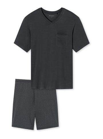 Schiesser Pyjama Comfort Essentials in kohle