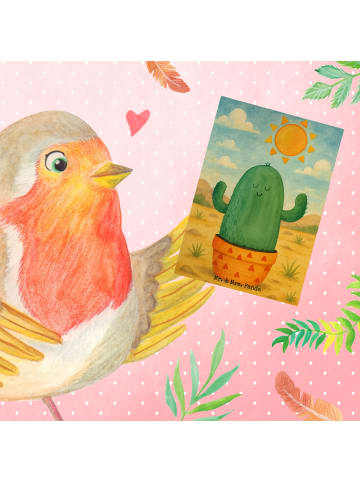 Mr. & Mrs. Panda firmungskarte Kaktus Sonne Design ohne Spruch in Weiß