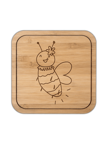 Mr. & Mrs. Panda Tassenuntersetzer Biene Blume ohne Spruch in Transparent