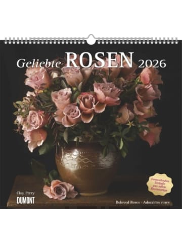 DuMont Kalenderverlag Kalender - DUMONT - Geliebte Rosen 2026 - Wandkalender 38 x 36 cm - Rosenstr&au
