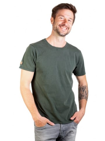 Life-Tree Rundhals T-Shirt für Herren in grün