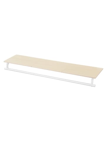 SONGMICS Wandgarderobe Colex in Weiß - (B)28 x (H)13.2 x (T)109 cm