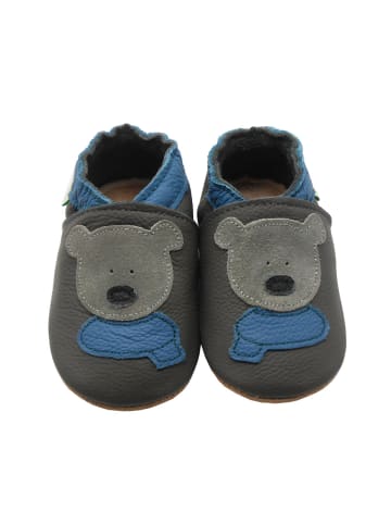 Yalion Baby Krabbelschuhe Bär in Grau