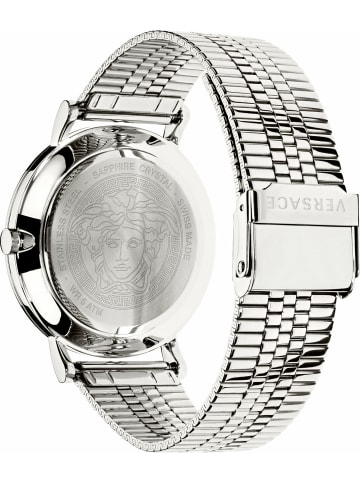 Versace Analoguhr für Herren in silber
