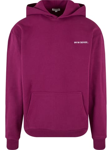 9N1M SENSE Kapuzenpullover in aubergine