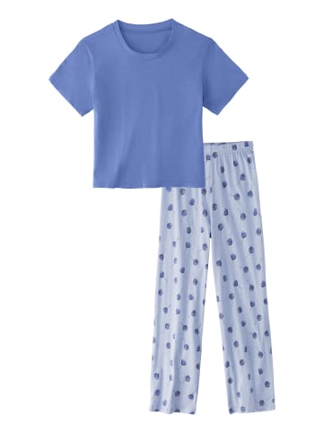 Buffalo Pyjama in blau / gemustert
