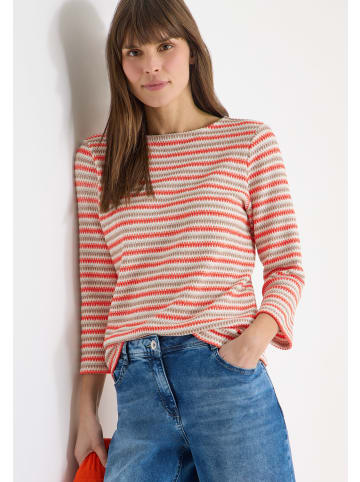 Cecil Gestreiftes Shirt in Cherry Tomato Orange