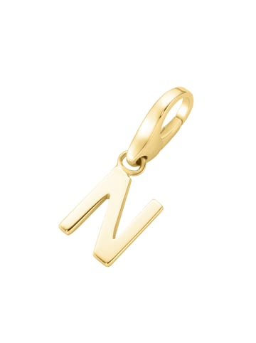 Giorgio Martello Milano Charm Buchstabe N in Gold