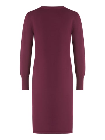 Betty Barclay Strickkleid mit Schleifenknoten in Dark Aubergine