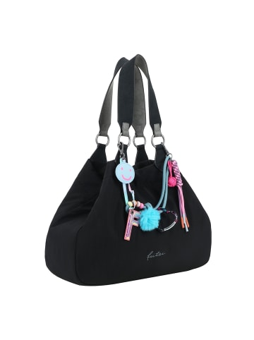 Fritzi aus Preußen Izzy Medium Limited Tüddelüt Schultertasche 42 cm in black