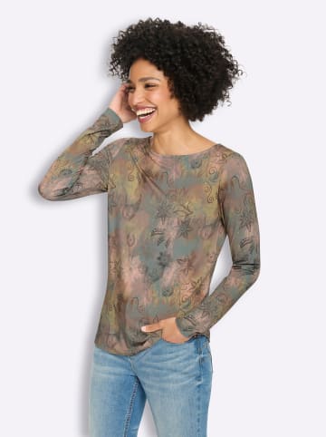 Heine Druck-Shirt in jade-graphit-bedruckt