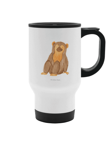 Mr. & Mrs. Panda thermosbecher Affe ohne Spruch in Weiß